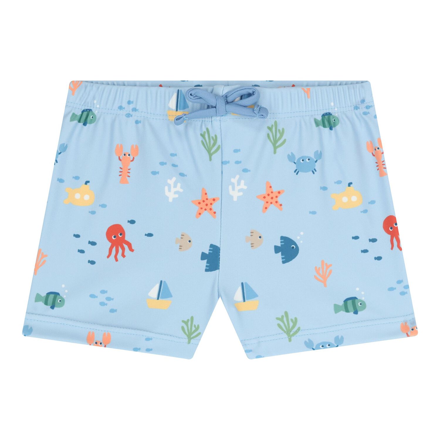 Baby Boys Blue Swim Set , 1, hi-res