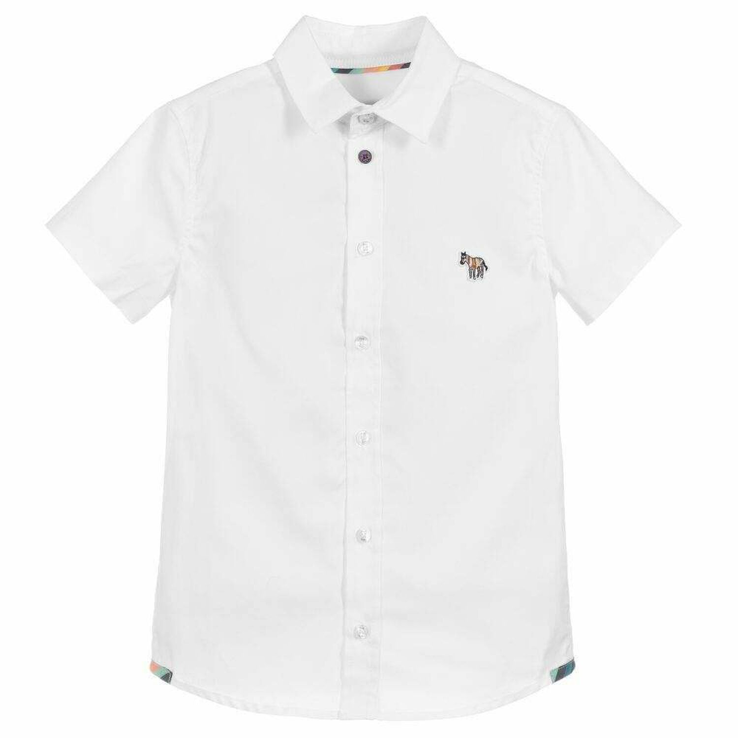 Boys White Cotton Shirt, 1, hi-res image number null