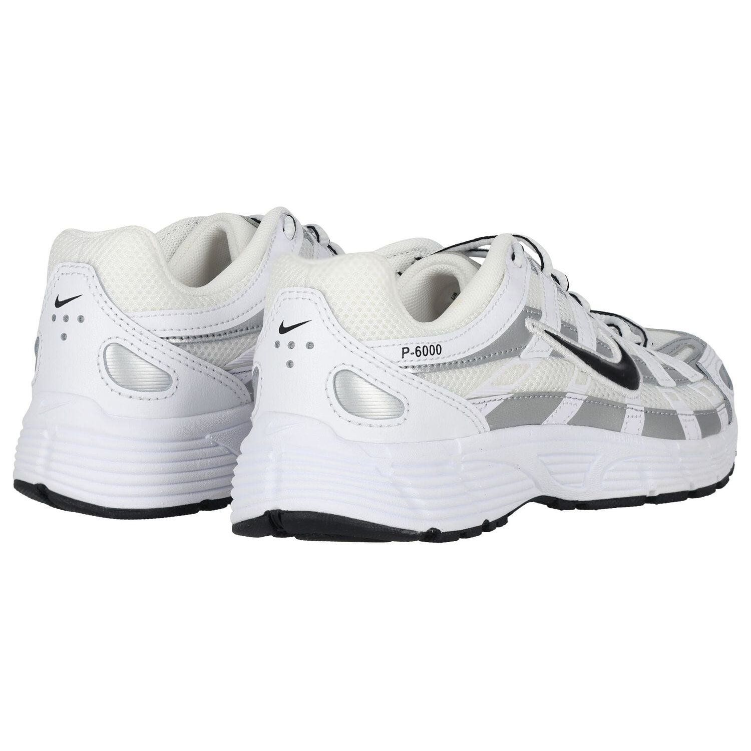White, Silver & Black P-6000 Trainers, 1, hi-res