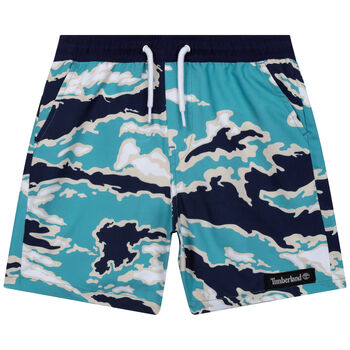 Boys Blue Logo Swim Shorts