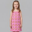 Girls Pink Crochet Dress, 1, hi-res