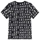 Boys Black Logo T-Shirt, 1, hi-res