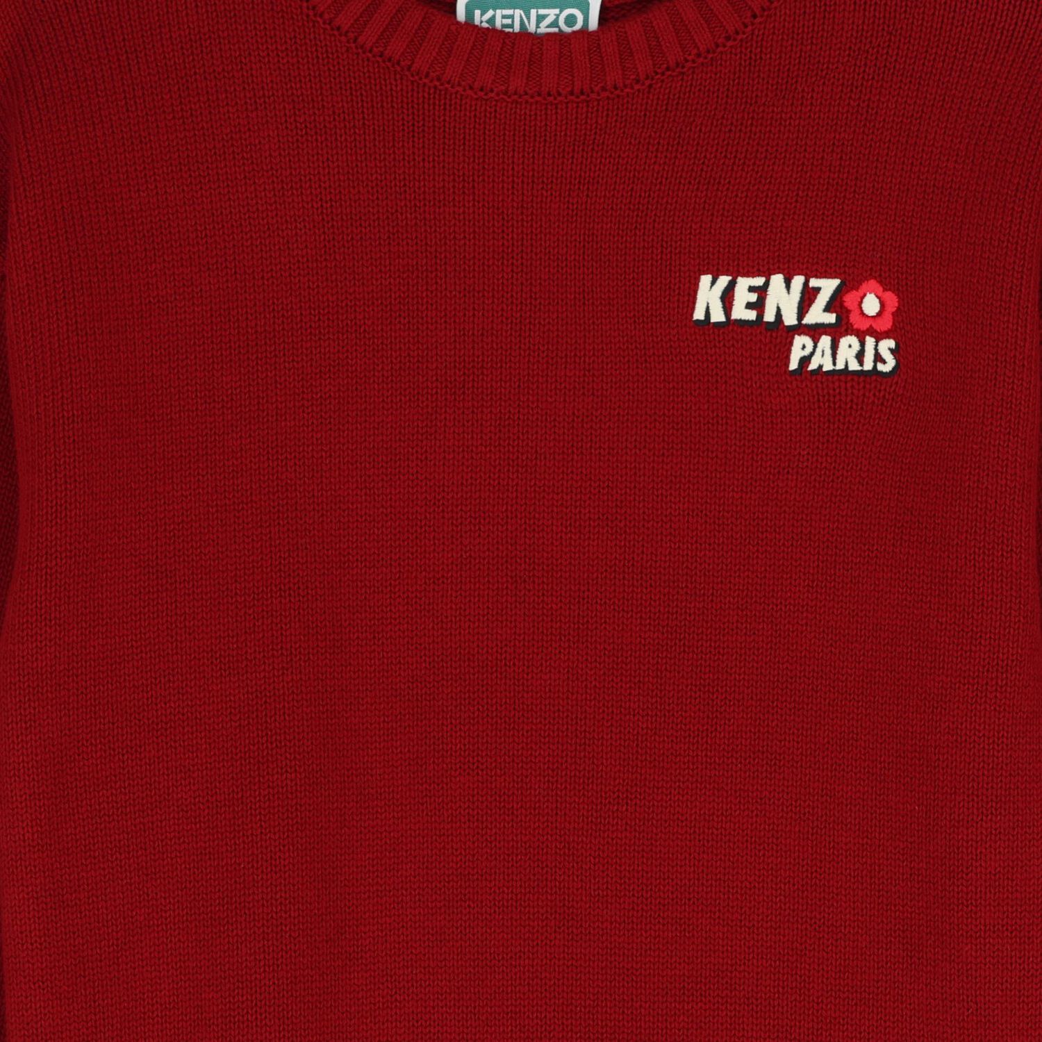 فستان جمبر بشعار أحمر للبنات, 1, hi-res