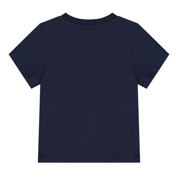 Baby Boys Navy Blue Logo T-Shirt
