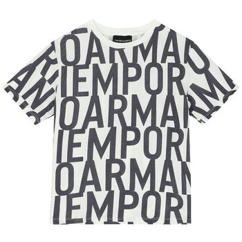 Boys Ivory Logo T-Shirt