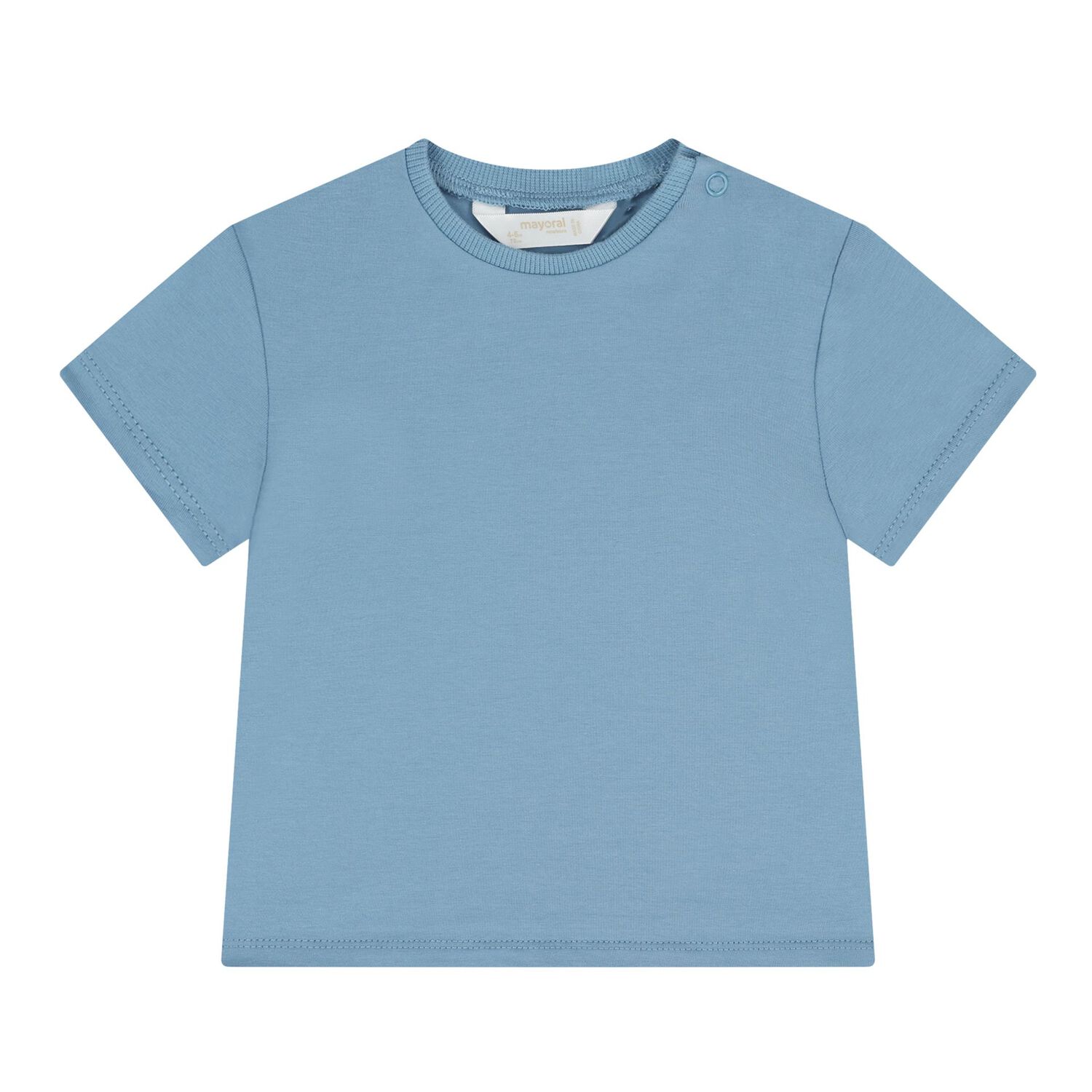 Baby Boys Blue & White Dungaree Set, 2, hi-res