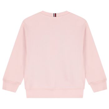 Girls Pink Snoopy Logo Sweatshirt