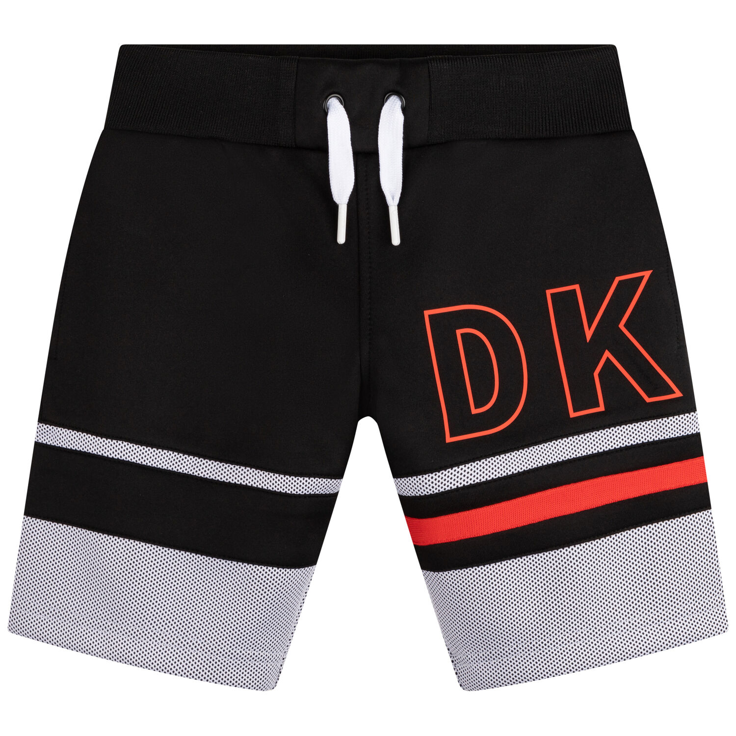 Boys Black & White Logo Shorts, 1, hi-res image number null