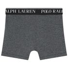 Boys Grey & Black Logo Boxer Shorts ( 5-Pack ), 1, hi-res