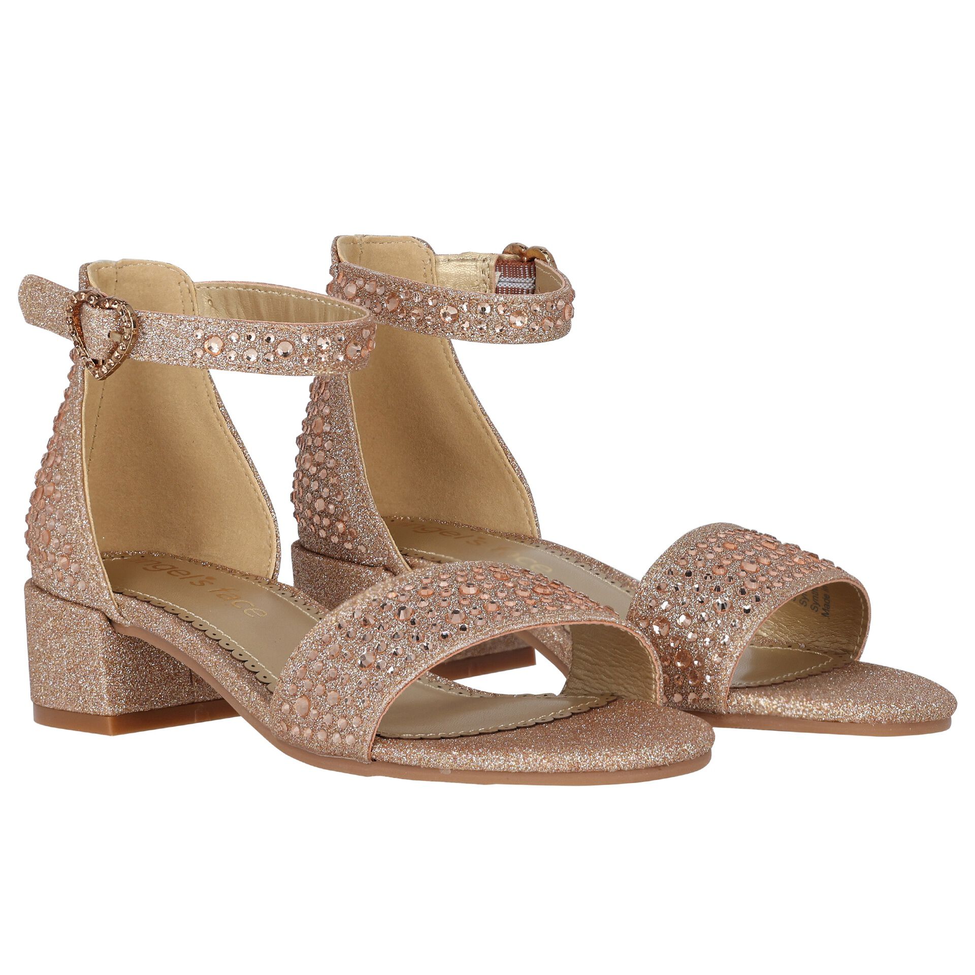 Ladies rose gold sandals hotsell
