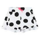 Girls Pink & White Headphone Shorts Set, 1, hi-res