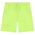 Boys Navy Blue & Green Logo Shorts Set, 1, hi-res