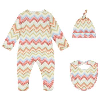 Multi-Coloured Zig Zag Babygrow Set