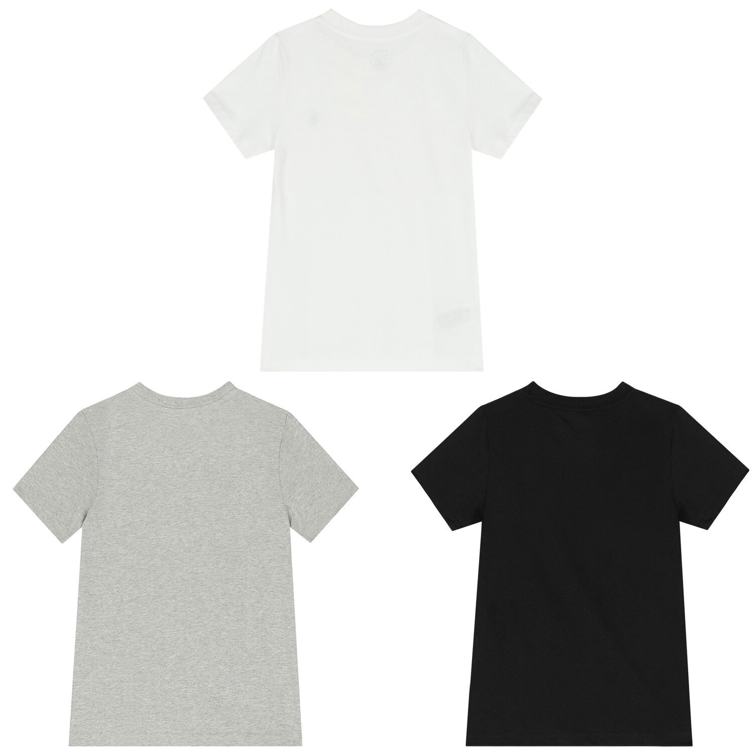 Boys Black, Grey & White Logo T-Shirts ( 3-Pack ), 2, hi-res