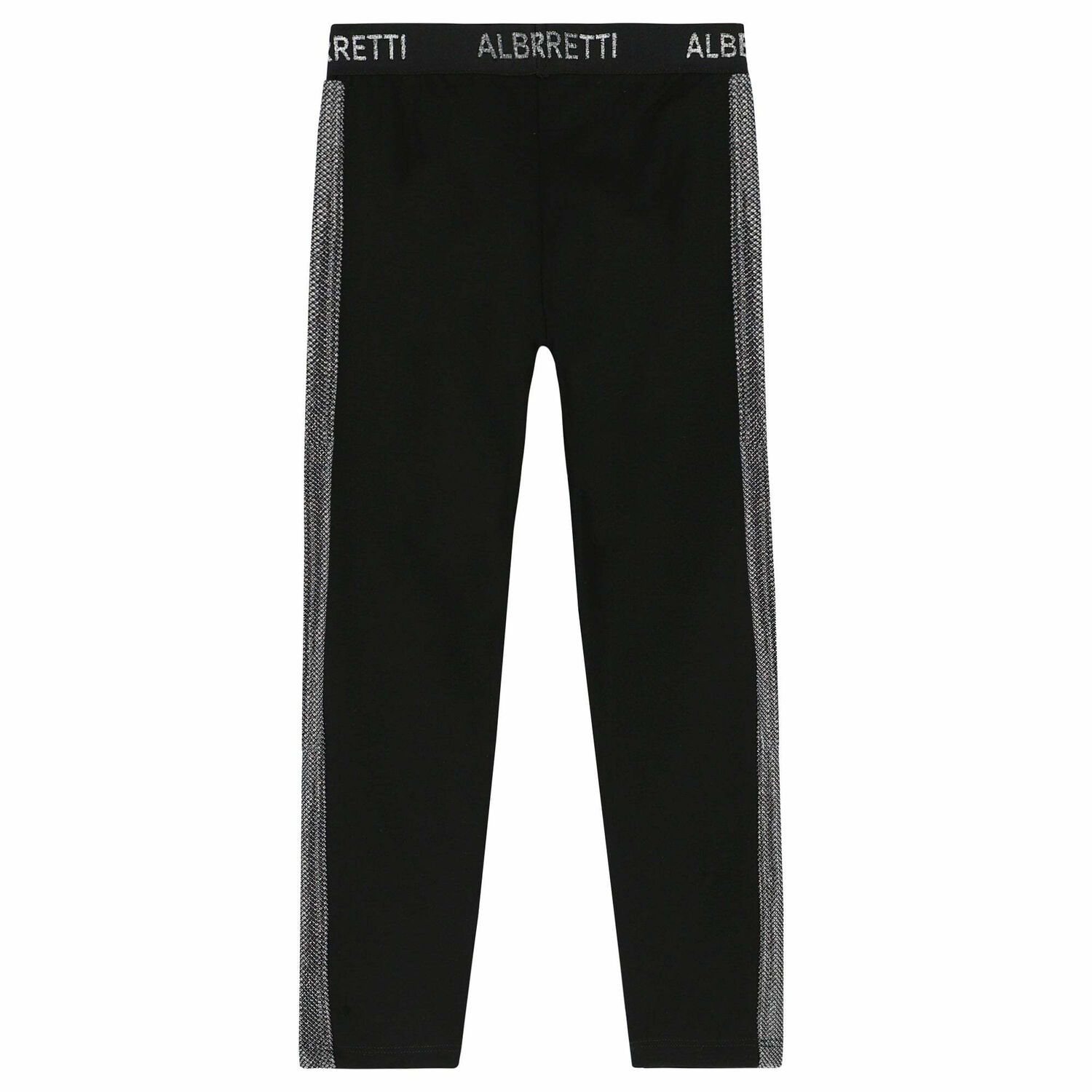 Girls Black Logo Leggings, 1, hi-res image number null