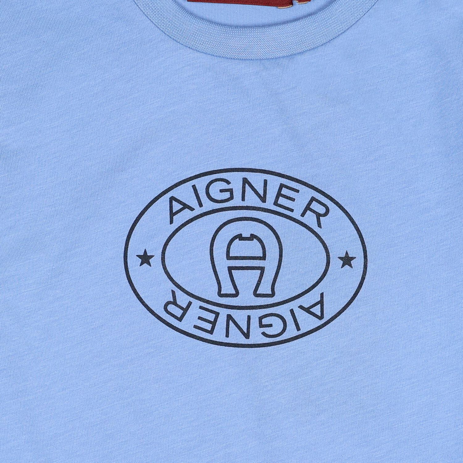 Younger Boys Blue Logo T-Shirt, 2, hi-res