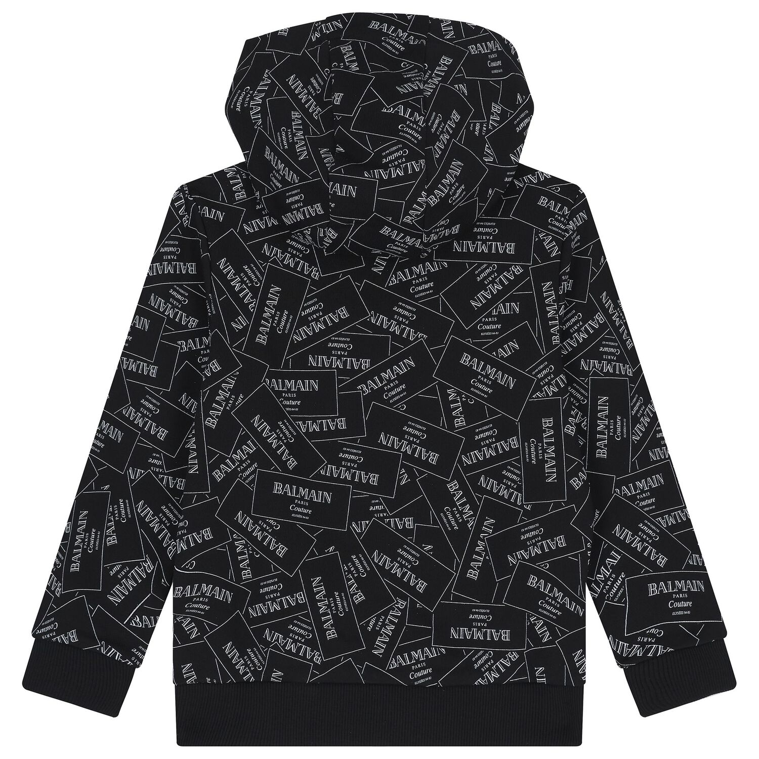 Black & White Logo Hooded Top, 1, hi-res