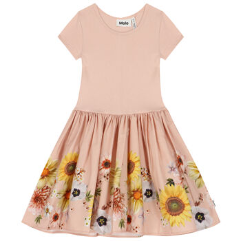 Girls Pink Floral Dress