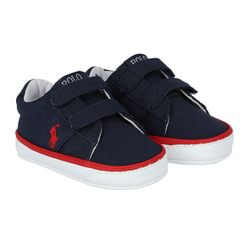 Baby Boys Navy Logo Pre Walker Shoes