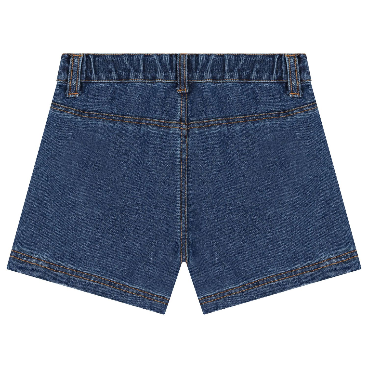 Girls Blue Denim Heart Shorts, 1, hi-res image number null