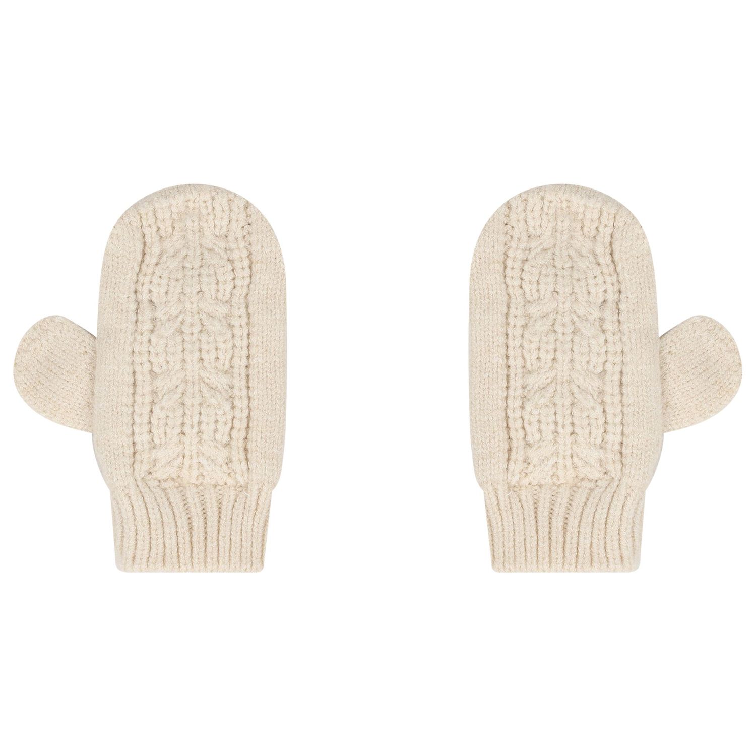 Younger Girls Ivory Knitted 3 Piece Set, 1, hi-res