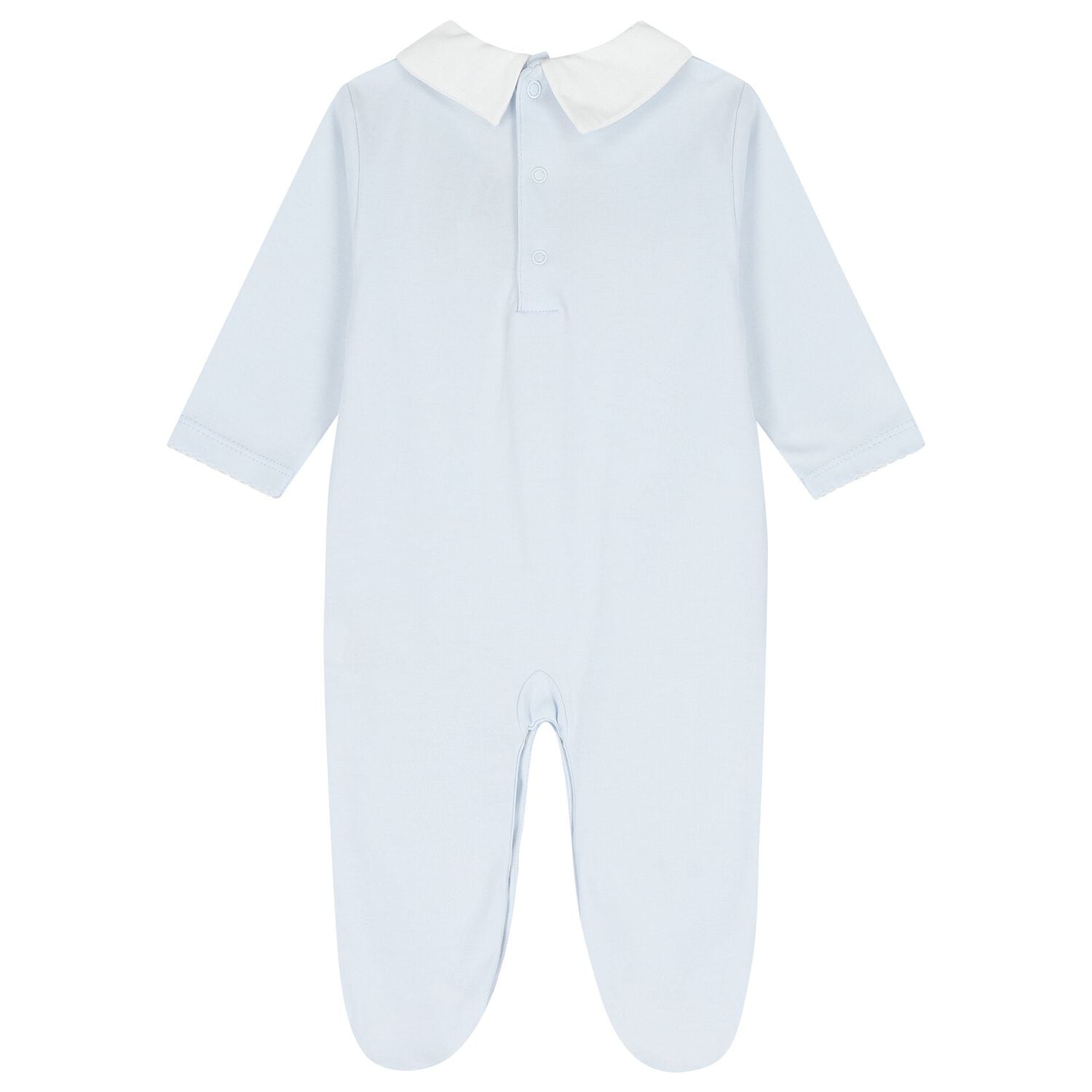 Baby Boys Blue Giraffe Laugh Babygrow, 1, hi-res