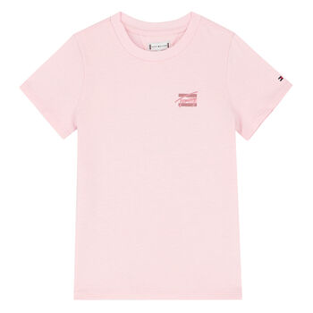 Girls Pink Logo T-Shirt