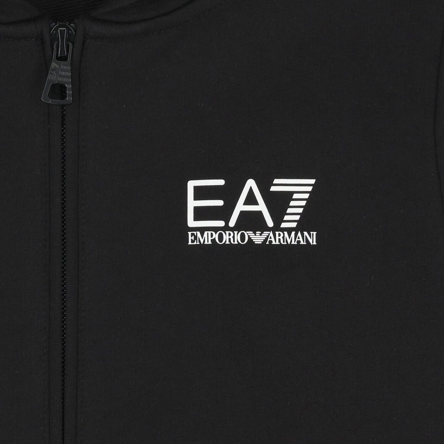 Boys Black Logo Tracksuit, 2, hi-res