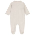 Baby Boys Ivory & Beige Dinosaur Babygrows ( 2-Pack ), 1, hi-res