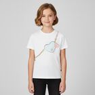 Girls White Logo Bag T-Shirt, 1, hi-res