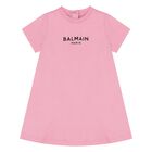 Younger Girls Pink Logo Dress Set , 1, hi-res