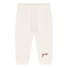 Baby Boys Ivory Logo Tracksuit Set, 2, hi-res
