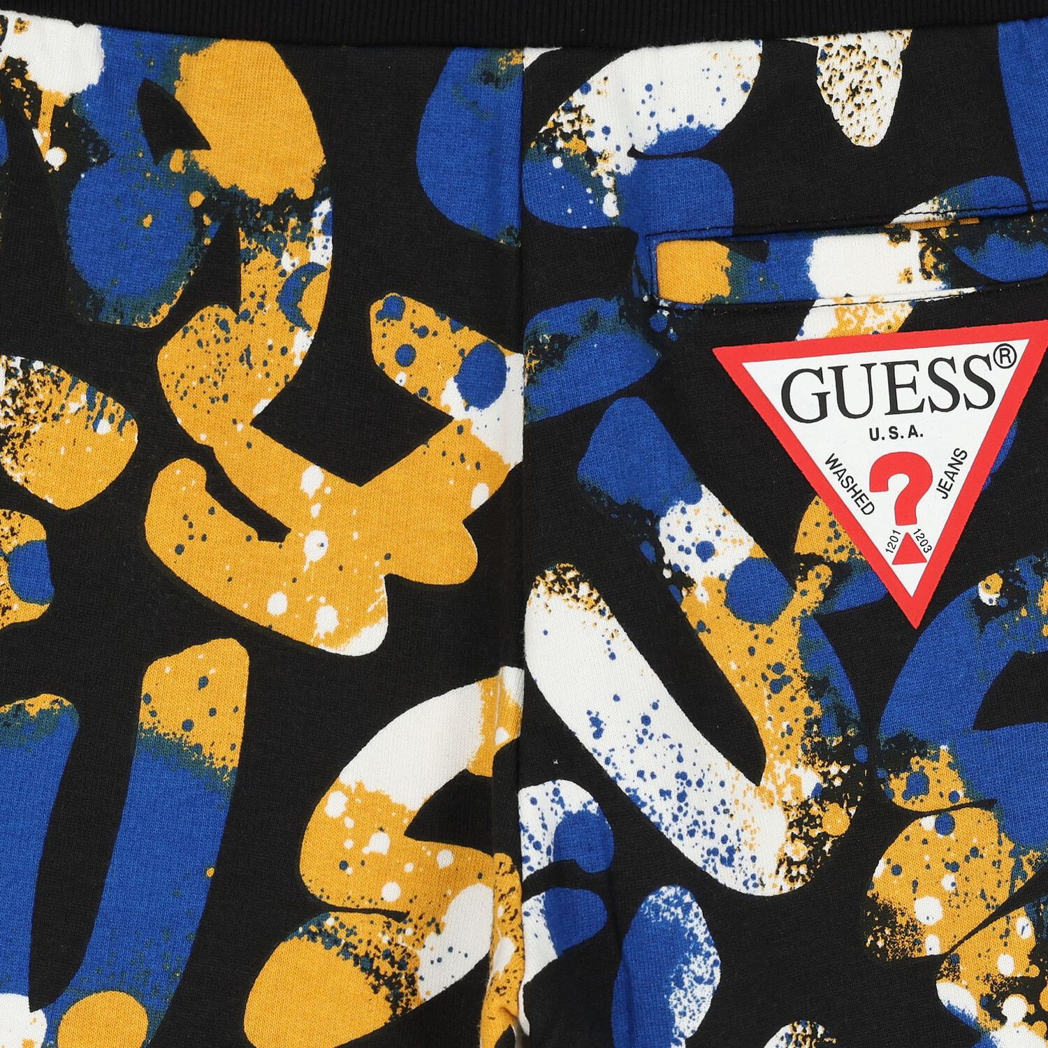 Boys Black Logo Shorts, 1, hi-res image number null