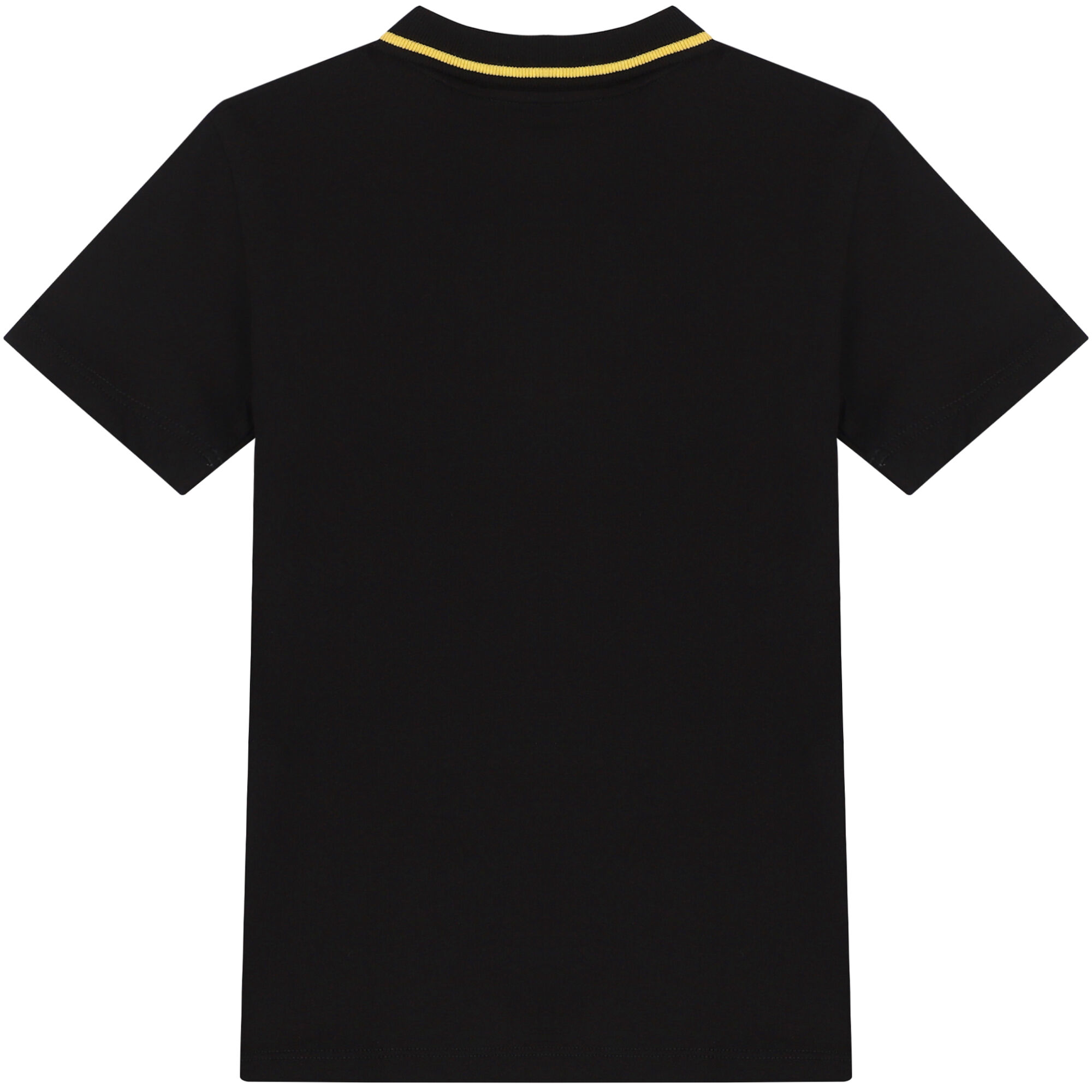 EA7 Emporio Armani Boys Black Logo Polo Shirt Junior Couture USA