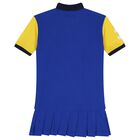 Girls Blue & Yellow Logo Dress, 1, hi-res