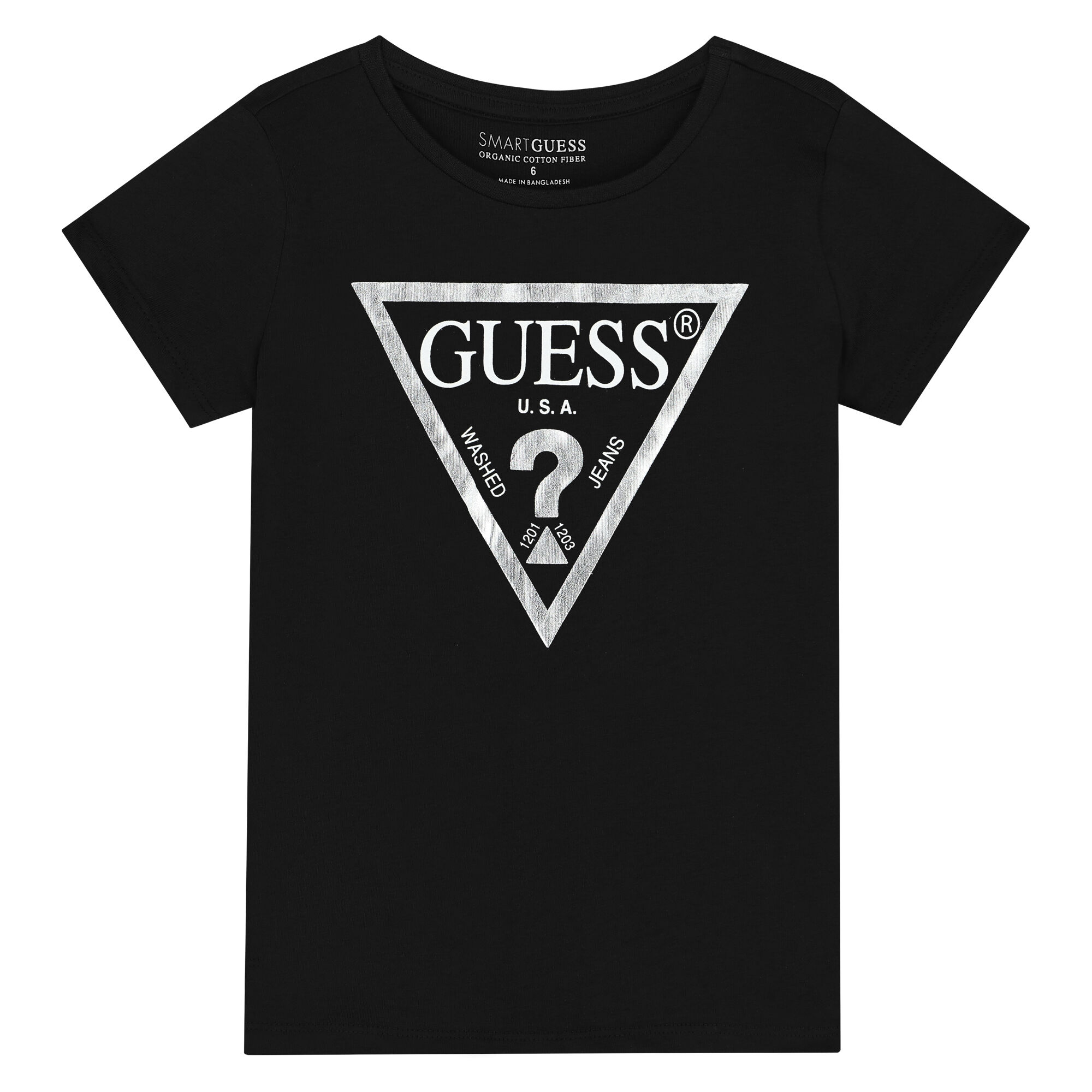 Guess t shirt black and white outlet
