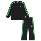 Boys Black & Green Minecraft Logo Tracksuit, 1, hi-res