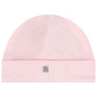 Baby Girls Pink & Gold Logo Hat, 2, hi-res