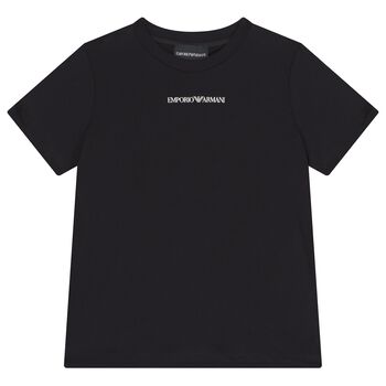 Boys Black Logo T-Shirt