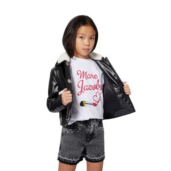 Girls White Logo T-Shirt