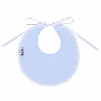 Baby Blue Cotton Bib