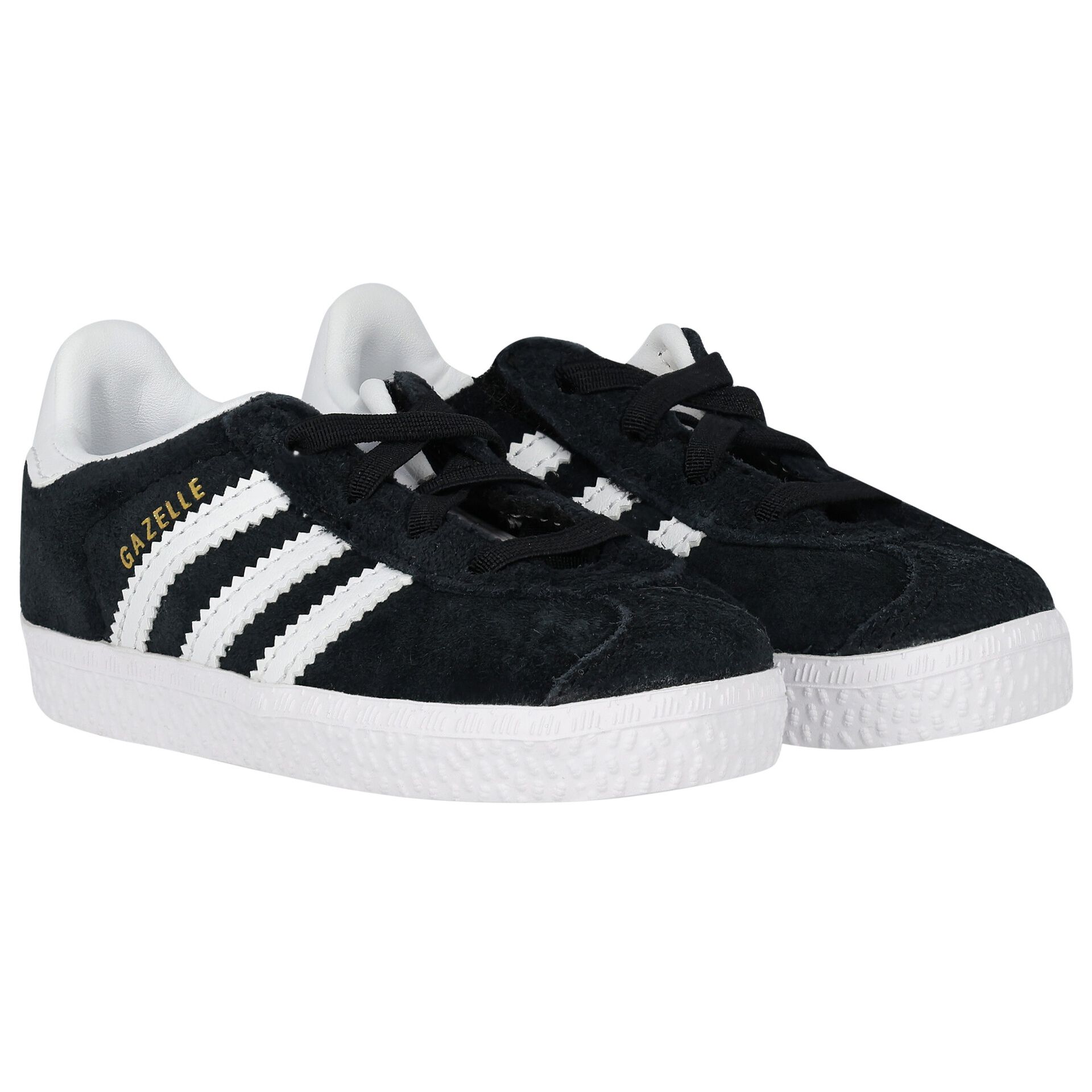 Adidas Kids Black Gazelle Trainers Junior Couture USA
