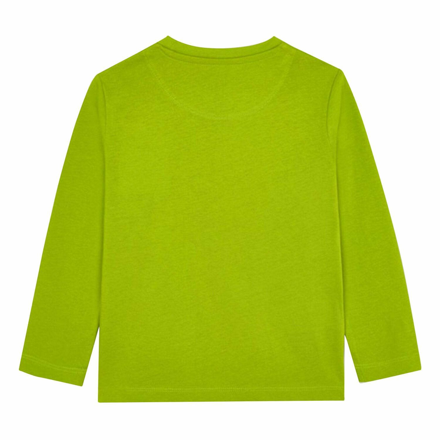 Boys Green Skater Long Sleeve Top, 1, hi-res image number null