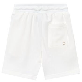 Boys White Logo Shorts
