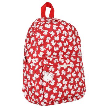 Girls Red & White Logo Dove Backpack ( 45cm )
