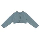 Younger Girls Green Knitted Cardigan, 3, hi-res