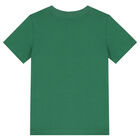 تيشيرت بالشعار باللون الأخضر للأولاد, 1, hi-res