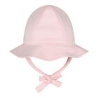Baby Girls White & Pink Romper & Hat Set, 1, hi-res