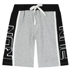 Boys Red & Grey Run Shorts, 1, hi-res