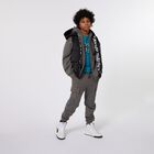 Boys Grey Logo Cargo Style Joggers, 1, hi-res